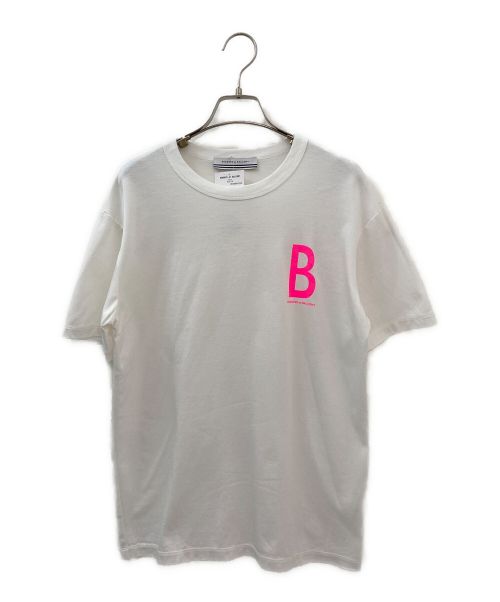 BORDERS at BALCONY（ボーダーズアットバルコニー）BORDERS at BALCONY (ボーダーズアットバルコニー) BロゴTシャツ ホワイト サイズ:Mの古着・服飾アイテム