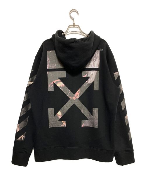 OFFWHITE（オフホワイト）OFFWHITE (オフホワイト) CARAVAGGIO ARROWS HOODIE ブラック サイズ:XLの古着・服飾アイテム