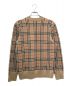 BURBERRY (バーバリー) ノバチェックニット ベージュ サイズ:S：39800円