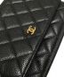 中古・古着 CHANEL (シャネル) マトラッセチェーンショルダーウォレット ブラック サイズ:19：380000円