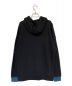 GIVENCHY (ジバンシィ) Vertical Embroidered Logo Hoody ブラック×ブルー サイズ:S：39800円