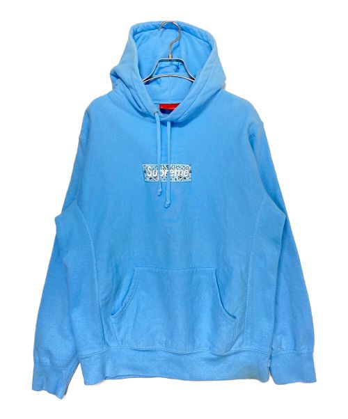 SUPREME（シュプリーム）SUPREME (シュプリーム) BANDANA BOX LOGO HOODED ブルー サイズ:Lの古着・服飾アイテム