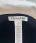 中古・古着 Christian Dior (クリスチャン ディオール) カナージュファーバケットハット アイボリー サイズ:56：87800円