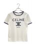 CELINE（セリーヌ）の古着「トリオンフロゴリンガーTシャツ」｜ホワイト×ネイビー