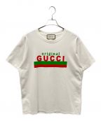 GUCCIグッチ）の古着「オリジナル GUCCI プリント オーバーサイズ Tシャツ」｜アイボリー