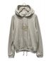 Christian Dior（クリスチャン ディオール）の古着「ERL LOGO GLITTER EMBROIDERED HOODIE」｜グレー