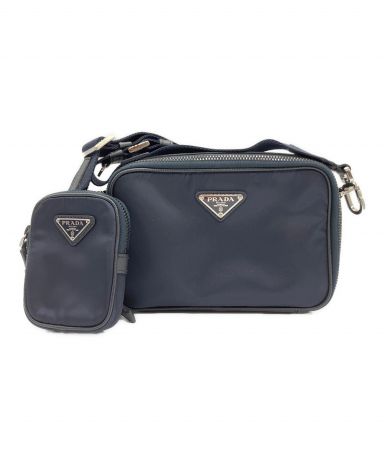 中古・古着通販】PRADA (プラダ) テスートブリック ショルダーバッグ 