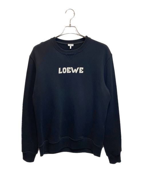 LOEWE（ロエベ）LOEWE (ロエベ) エンブロイダリー スウェットシャツ ブラック サイズ:Mの古着・服飾アイテム