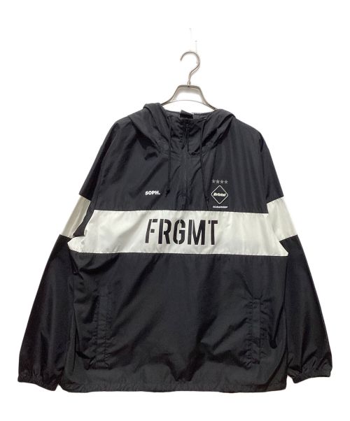 F.C.R.B.（エフシーアールビー）F.C.R.B. (エフシーアールビー) FRAGMENT DESIGN (フラグメントデザイン) アノラックパーカー ホワイト×ブラック サイズ:XLの古着・服飾アイテム