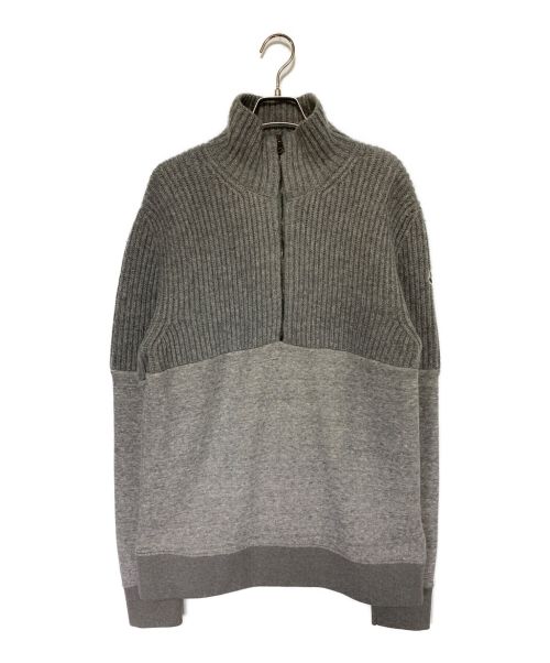 MONCLER（モンクレール）MONCLER (モンクレール) MAGLIONE TRICOT グレー サイズ:Ⅼの古着・服飾アイテム