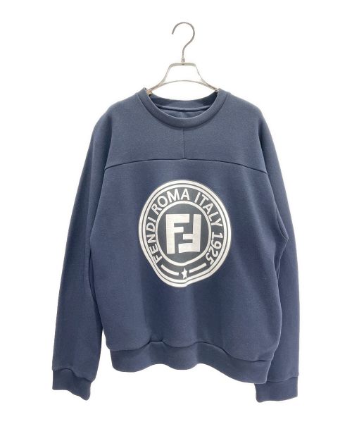 FENDI（フェンディ）FENDI (フェンディ) ズッカロゴスウェット ネイビー サイズ:50の古着・服飾アイテム