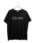 CELINEセリーヌ）の古着「スタッズ プリント Tシャツ」｜ブラック