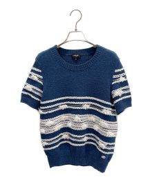 CHANEL（シャネル）の古着「Cotton Short Sleeve Knit」｜ブルー