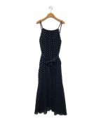 Estella.Kエステラケー）の古着「Aviana Dress -BLK x wht dot-」｜ブラック×ホワイト