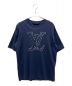 LOUIS VUITTON（ルイ ヴィトン）の古着「LVステッチ エンブロイダリーTシャツ」｜ネイビー