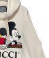 中古・古着 GUCCI (グッチ) DISNEY (ディズニー) ミッキープリントプルオーバーパーカー アイボリー サイズ:M：64800円