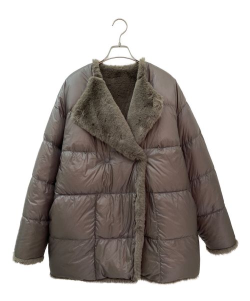 MONCLER GENIUS（モンクレール ジーニアス）MONCLER GENIUS (モンクレール ジーニアス) HYKE (ハイク) LEMA/リバーシブルダウンジャケット グレー サイズ:０の古着・服飾アイテム