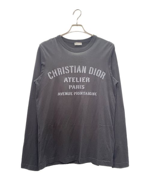 Christian Dior（クリスチャン ディオール）Christian Dior (クリスチャン ディオール) アトリエロゴロングスリーブTシャツ ブラック サイズ:Mの古着・服飾アイテム