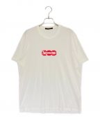 LOUIS VUITTONルイ ヴィトン）の古着「Box Logo Tee」｜ホワイト×レッド