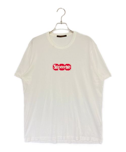 LOUIS VUITTON（ルイ ヴィトン）LOUIS VUITTON (ルイ ヴィトン) Box Logo Tee ホワイト×レッド サイズ:Mの古着・服飾アイテム