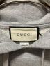 中古・古着 GUCCI (グッチ) ロゴ スウェットプルオーバーパーカー グレー サイズ:XS：34000円