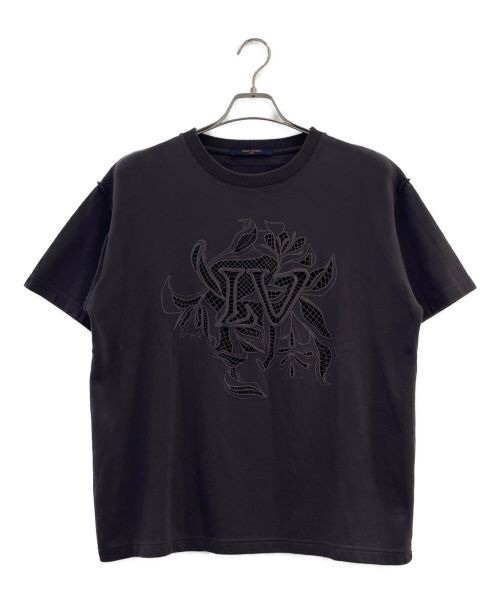 LOUIS VUITTON（ルイ ヴィトン）LOUIS VUITTON (ルイ ヴィトン) ヴェジェトゥルレースエンブロイダリーTシャツ グレー サイズ:Mの古着・服飾アイテム