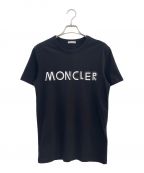 MONCLERモンクレール）の古着「ロゴプリントTシャツ」｜ブラック×ホワイト