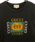 中古・古着 GUCCI (グッチ) ダメージ加工クルーネック スウェット ブラック サイズ:L：50000円