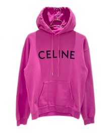 CELINE（セリーヌ）の古着「ロゴ スウェット プルオーバーパーカー」｜パープル