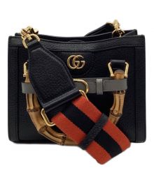 GUCCI（グッチ）の古着「バンブーハンドバッグ」｜ブラック