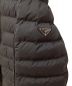 中古・古着 PRADA (プラダ) Triangle Plate Down Jacket（トライアングルプレートダウンジャケット） ブラック サイズ:48：108000円