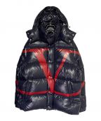 MONCLER×VALENTINOモンクレール×ヴァレンティノ）の古着「ダウンジャケット」｜ネイビー×レッド