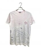 Diorディオール）の古着「ニュースペーパーTシャツ」｜ライトピンク