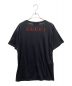 GUCCI (グッチ) SINE A MORE NIHIL スパンコールTシャツ ブラック×レッド サイズ:M：21000円