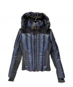 PRADAプラダ）の古着「Triangle Plate Down Jacket（トライアングルトライアングルプレートダウンジャケット）」｜ネイビー