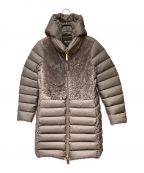 MOORERムーレー）の古着「Mouton Switching Down Coat（ムートンスイッチングダウンコート）」｜グレー