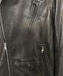 中古・古着 RICK OWENS (リック オウエンス) Stooges Leather Biker Jacket ブラック サイズ:48：108000円