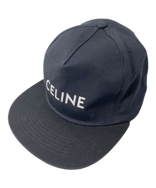 CELINE（セリーヌ）CELINE (セリーヌ) ロゴキャップ ブラック サイズ:Mの古着・服飾アイテム