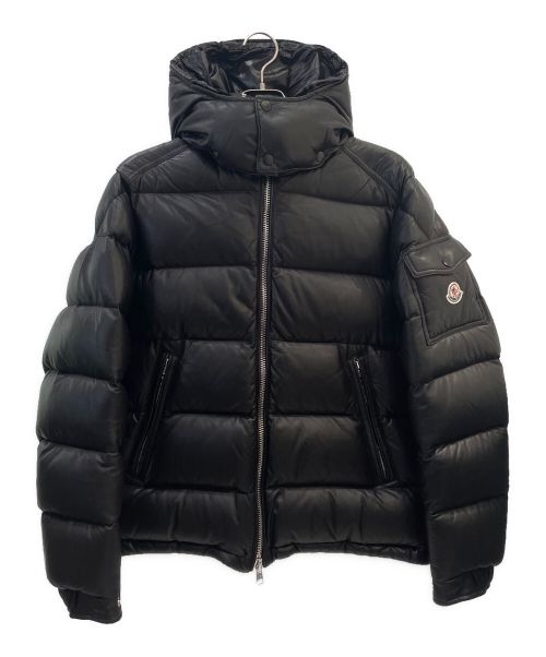 MONCLER（モンクレール）MONCLER (モンクレール) DASSIN レザーダウンジャケット ブラック サイズ:2の古着・服飾アイテム