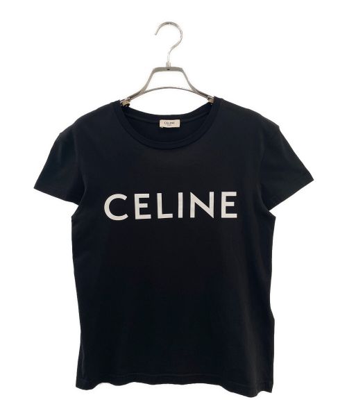 CELINE（セリーヌ）CELINE (セリーヌ) ロゴ Tシャツ ブラック サイズ:XSの古着・服飾アイテム