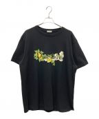 Christian Dior×Denim Tearsクリスチャン ディオール×デニムティアーズ）の古着「スラブコットンジャージーTシャツ」｜ブラック