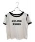 CELINE（セリーヌ）の古着「フロッキーロゴTシャツ」｜ホワイト