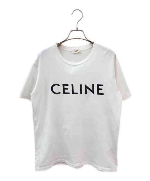 CELINE（セリーヌ）CELINE (セリーヌ) ロゴTシャツ ホワイト サイズ:XXSの古着・服飾アイテム