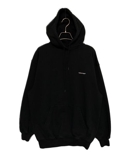 BALENCIAGA（バレンシアガ）BALENCIAGA (バレンシアガ) ワインポイントロゴパーカー ブラック サイズ:XSの古着・服飾アイテム