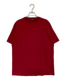 BALENCIAGA（バレンシアガ）の古着「ワンポイントロゴTシャツ」｜レッド