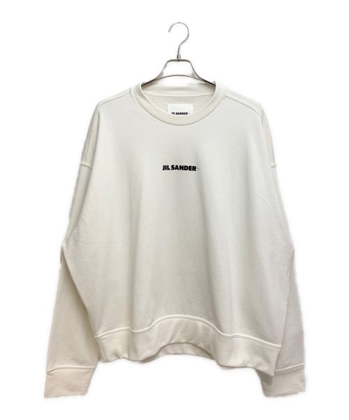 JIL SANDER+（ジルサンダープラス）JIL SANDER+ (ジルサンダープラス) プルオーバーコットンスウェット ホワイト サイズ:XLの古着・服飾アイテム