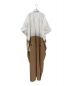 sacai (サカイ) オーバーサイズジャンプスーツ ベージュ×ホワイト サイズ:3：40000円