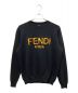 FENDI（フェンディ）の古着「ロゴクルーネックスウェット」｜ブラック