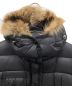 中古・古着 MONCLER (モンクレール) HERMIFUR/ダウンコート ブラック サイズ:１：180000円