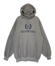 BALENCIAGA（バレンシアガ）の古着「ロゴプリントパーカー」｜グレー